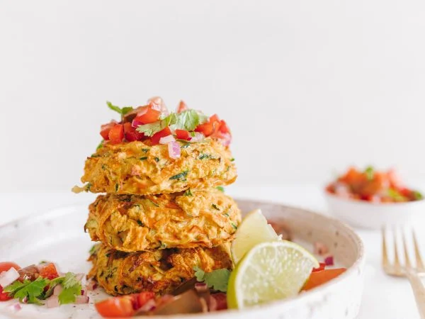 Zucchini and carrot fritters