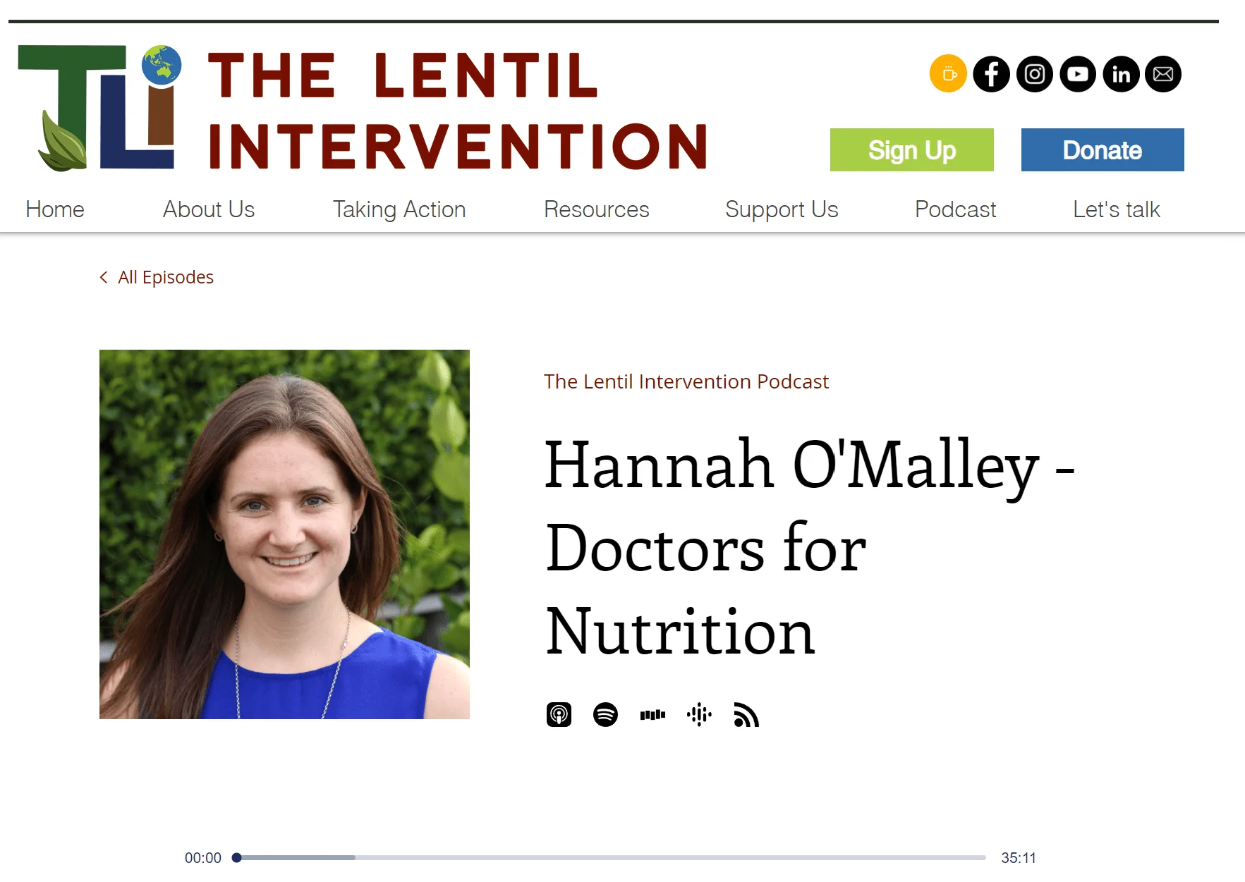 Lentil Intervention podcast, 1 March 2021