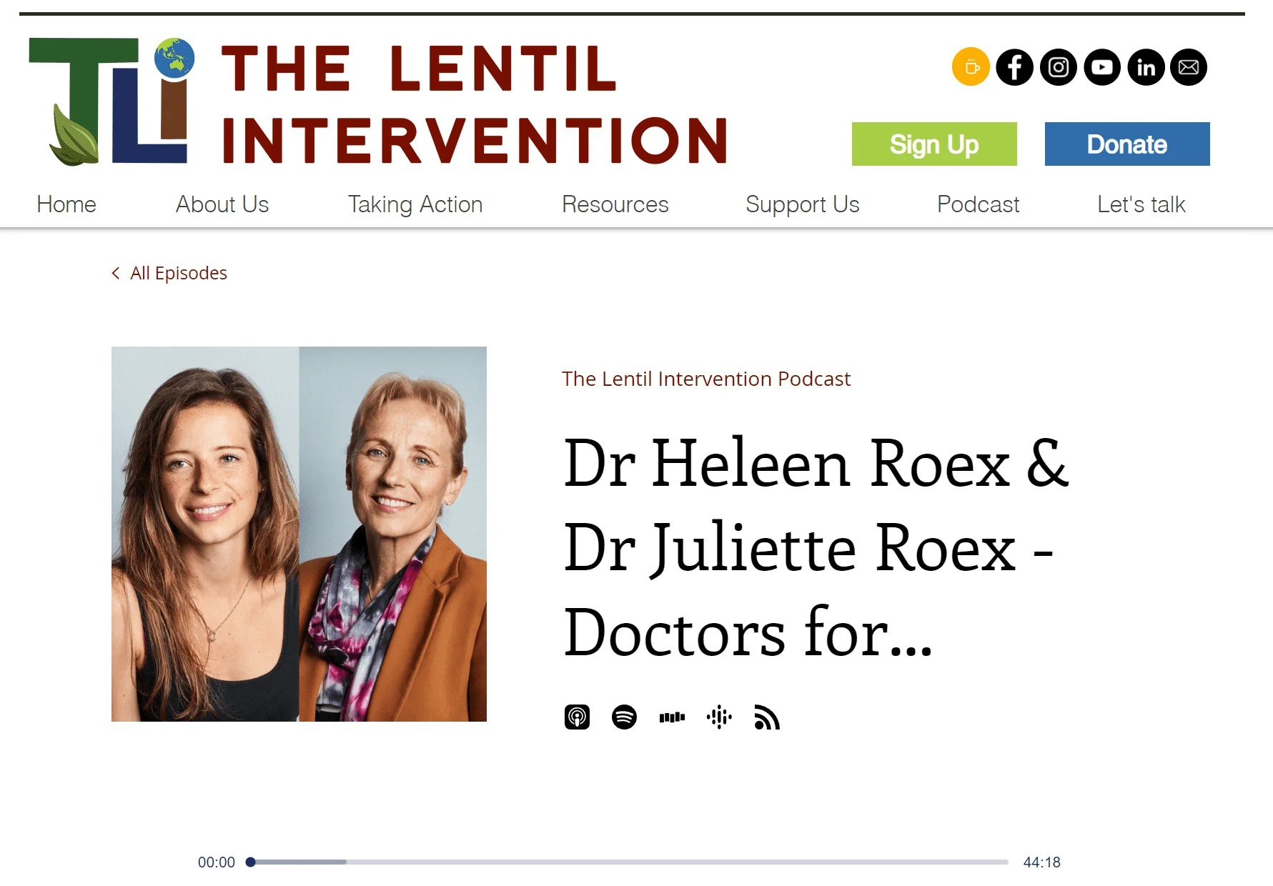 Lentil Intervention podcast, 15 Feb 2021