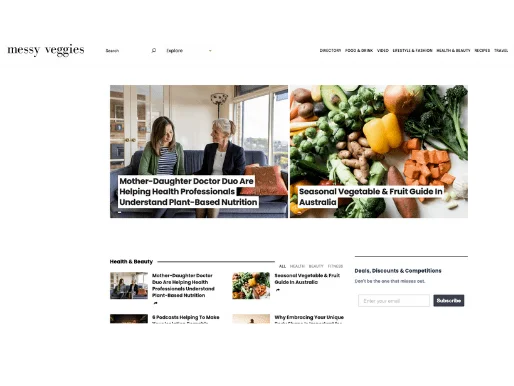 Messy Veggies, October 2020