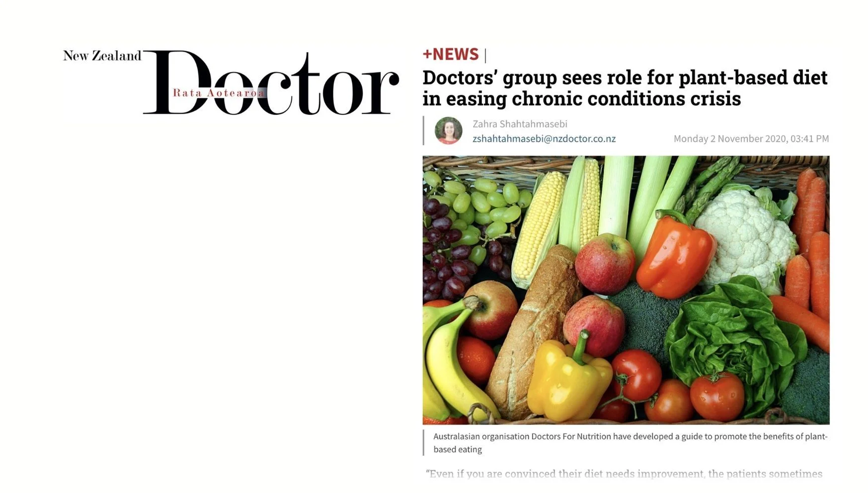 New Zealand Doctor, November 2020