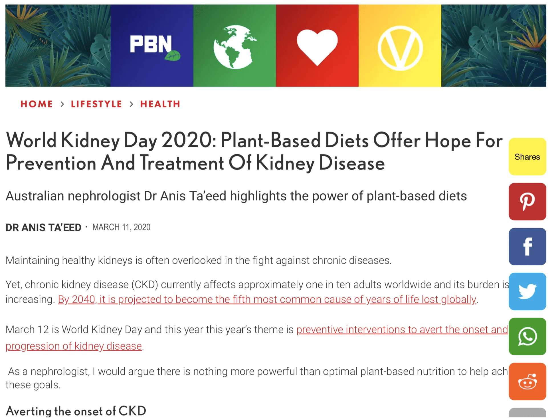 Plant Based News, March 2020
