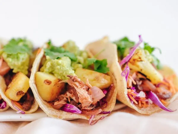 Jackfruit and pineapple tacos