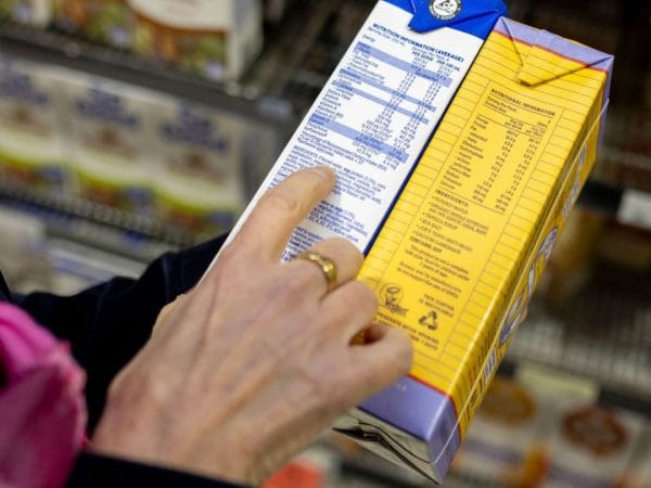 Soy milk - label reading