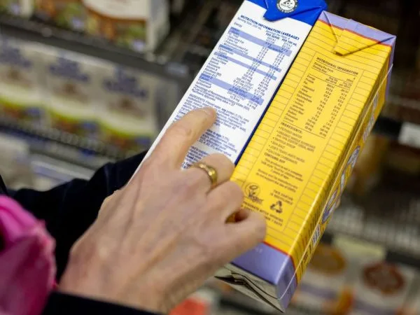 Soy milk - label reading
