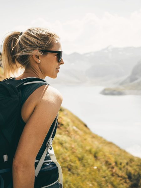 Hiking outdoors