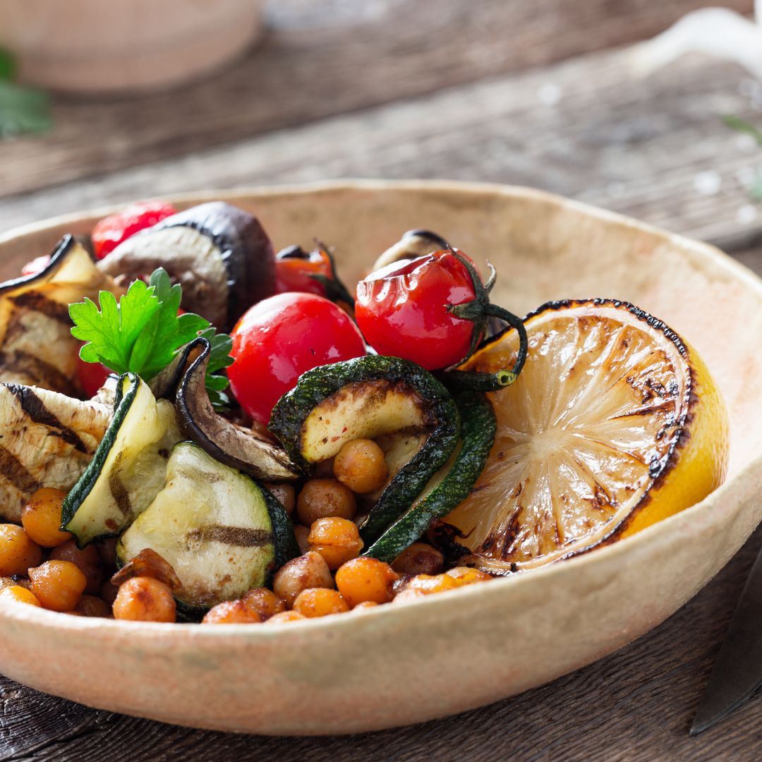 Healthful Mediterranean bowl